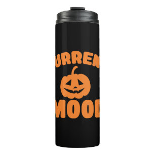 Aktuelle Stimmung lustiger Kürbis Halloween Thermosbecher