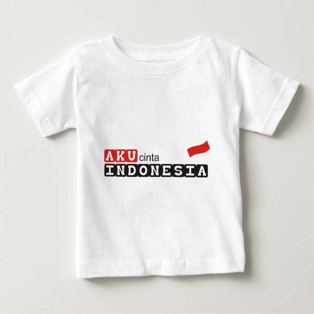 aku cinta Indonesien Baby T-shirt (Vorderseite)