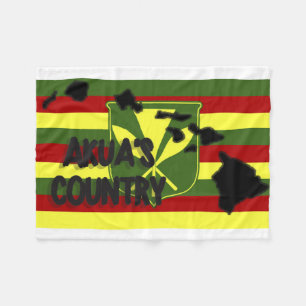Akuas Land Kanaka Maoli Flaggen-Fleece-Decke Fleecedecke