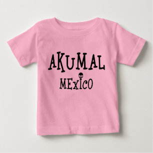 Akumal Mexico Design - Baby Fine Jersey T - Shirt