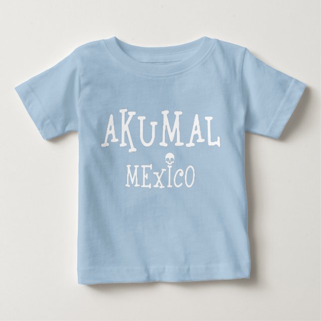 Akumal Mexico Design - Baby Fine Jersey T - Shirt (Vorderseite)