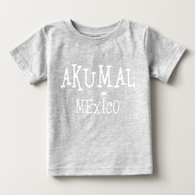 Akumal Mexico Design - Baby Fine Jersey T - Shirt (Vorderseite)