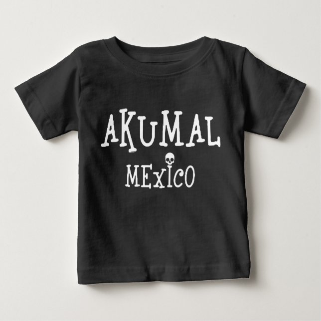 Akumal Mexico Design - Baby Fine Jersey T - Shirt (Vorderseite)