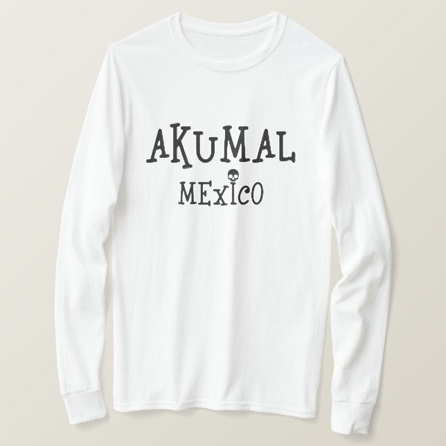 Akumal Mexico Design - Basic Long Sleeve T - Shirt (Design vorne)