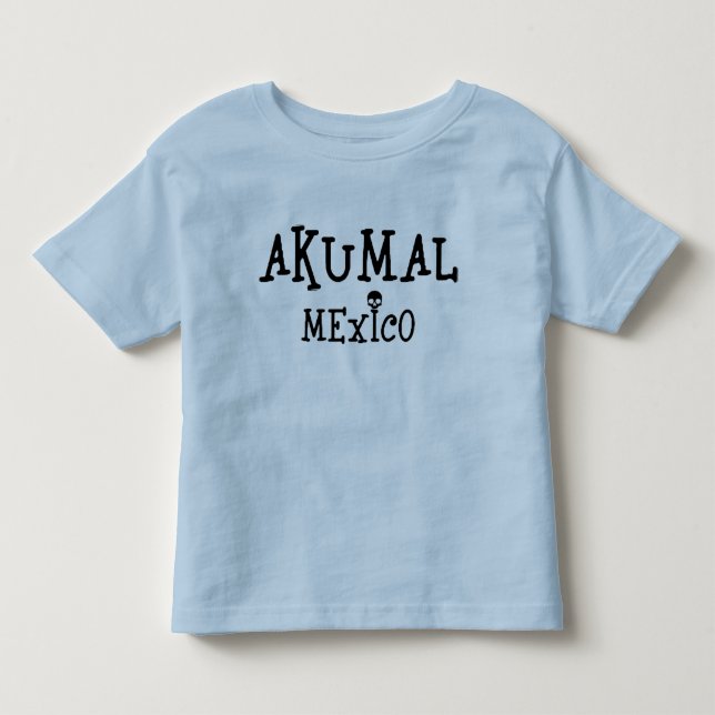 Akumal Mexico Design - Kleinkind Fine Jersey T - S T-shirt (Vorderseite)