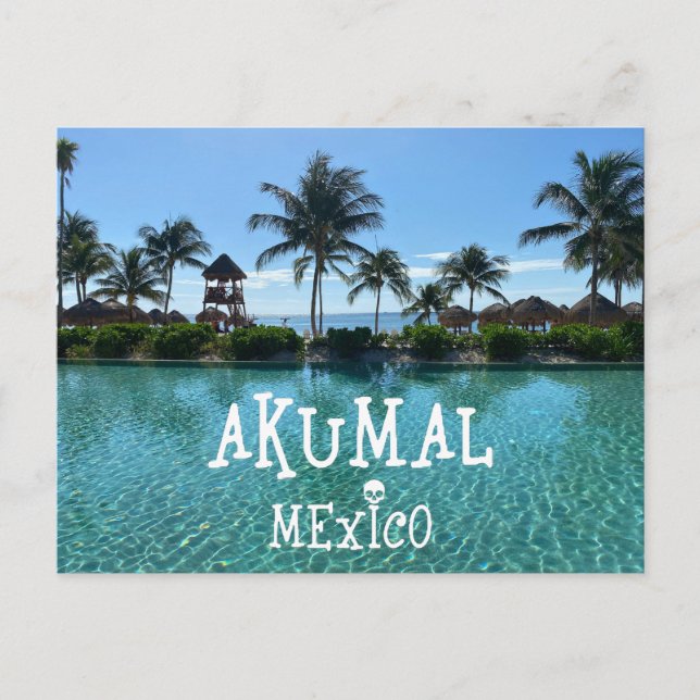 Akumal Mexico Design - Standard Postcard Postkarte (Vorderseite)