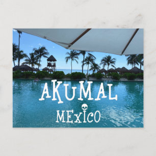 Akumal Mexico Design - Standard Postcard Postkarte