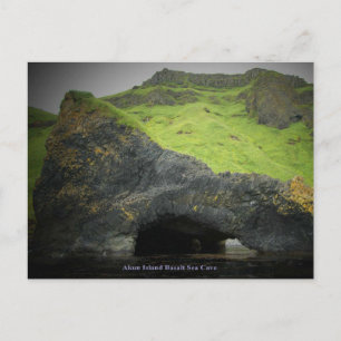 Akun-Insel-Basaltmeereshöhle Postkarte