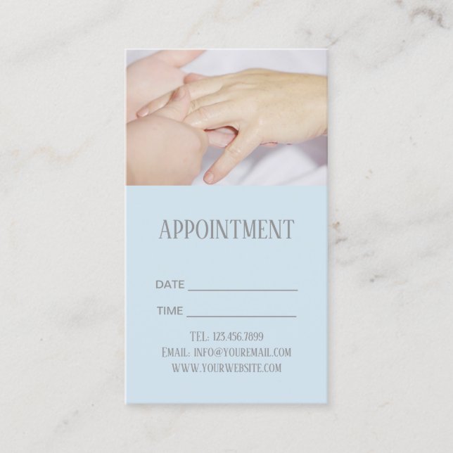 Akupressur WELLNESS-CENTER Reflexologie Massage Er Terminkarte (Vorderseite)