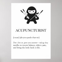 Akupunkteur Wandkunst Geschenk | Nadel Akupunktur 