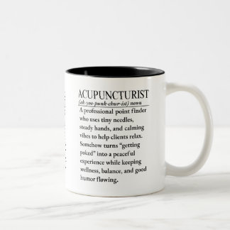 Akupunkteur Zweifarbige Tasse