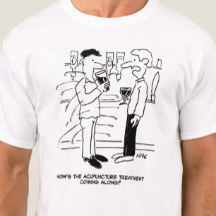 Akupunktur Behandlung Cartoon T-Shirt