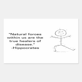 Akupunktur klebrig rechteckiger aufkleber