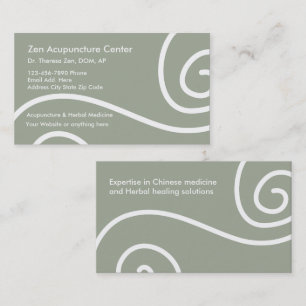 Akupunktur Medical Business Cards Visitenkarte