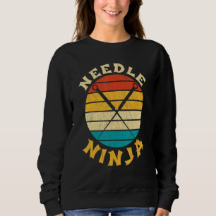Akupunktur Nadel Ninja Retro Vintag Acupuncturi Sweatshirt