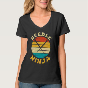 Akupunktur-Nadel-Ninja Retro Vintage Akupunkteur T-Shirt