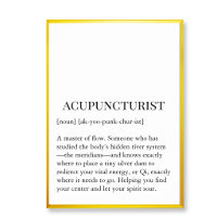 Akupunktur-Qi-Fluss-Wandkarte - Akupunkteur Wand