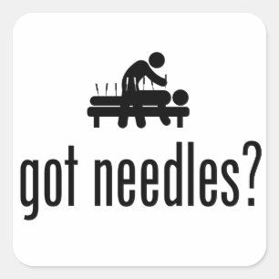 Akupunktur Quadratischer Aufkleber