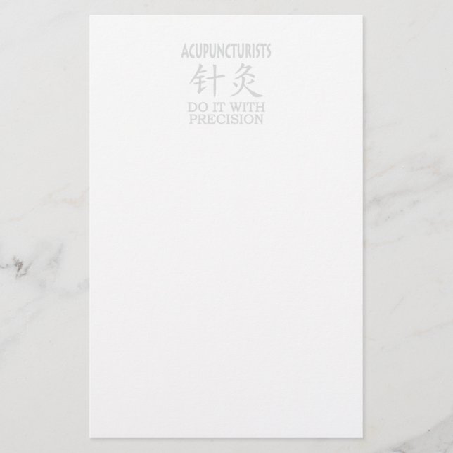 Akupunktur-Spaß Briefpapier (Vorderseite)