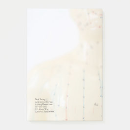 Akupunkturkasten verblassen post-it klebezettel