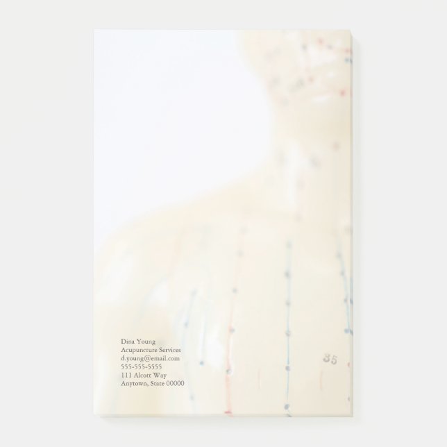 Akupunkturkasten verblassen post-it klebezettel (Vorderseite)