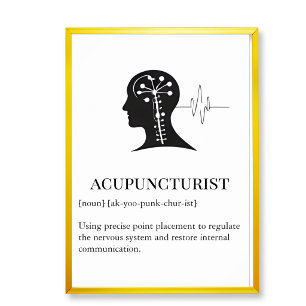 Akupunkturklinik Wandkunst Wandbild Poster