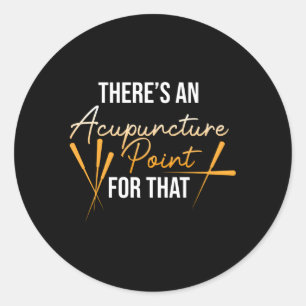 Akupunkturpunkt für T Akupunkturistenneedeln Runder Aufkleber
