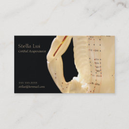 Akupunkturrückseite Visitenkarte