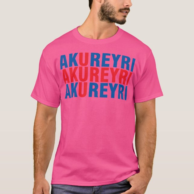 Akureyri Borg Island T-Shirt (Vorderseite)