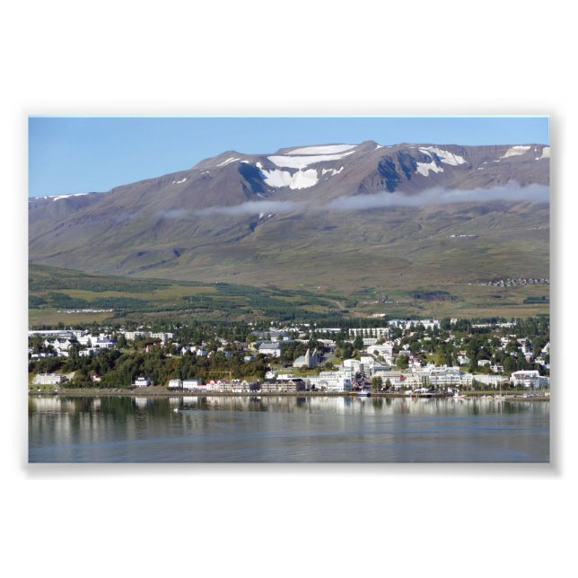 Akureyri, Island, Panorama Fotodruck (Vorne)