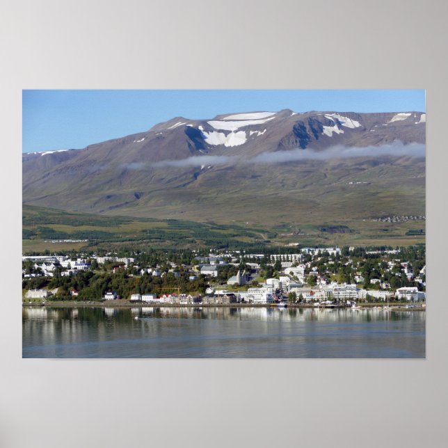 Akureyri, Island, Panorama Poster (Vorne)