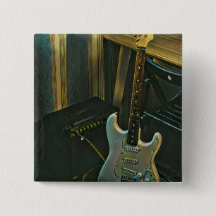 Akustik-Bass E-Gitarre-Geschenk Button