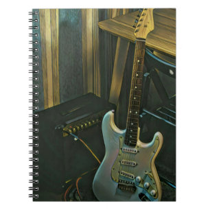 Akustik-Bass E-Gitarre-Geschenk Notizblock