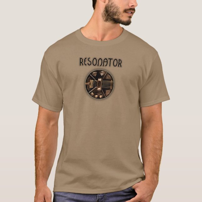 Akustikgitarre des Resonators T-Shirt (Vorderseite)