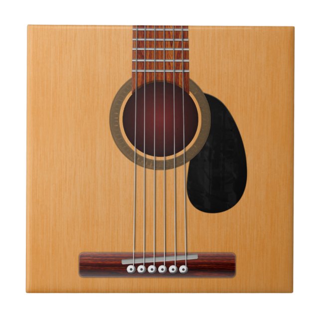 Akustikgitarre Fliese (Vorderseite)