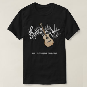 Akustikgitarre-Land-Gitarren-T-Shirts T-Shirt