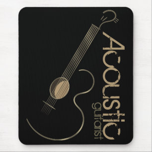 Akustikgitarre-Logo Mousepad