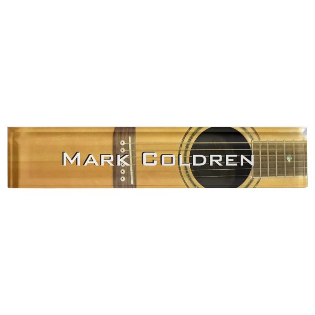 Akustikgitarre Namensplakette (Vorderseite)