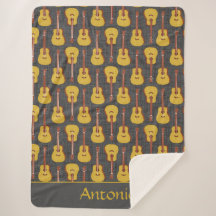 Akustikgitarre Personalisiert Sherpa Blanket