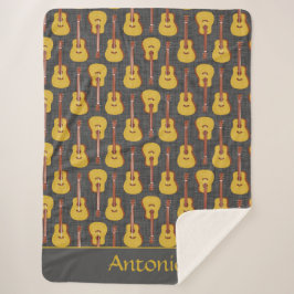 Akustikgitarre Personalisiert Sherpa Blanket Sherpadecke