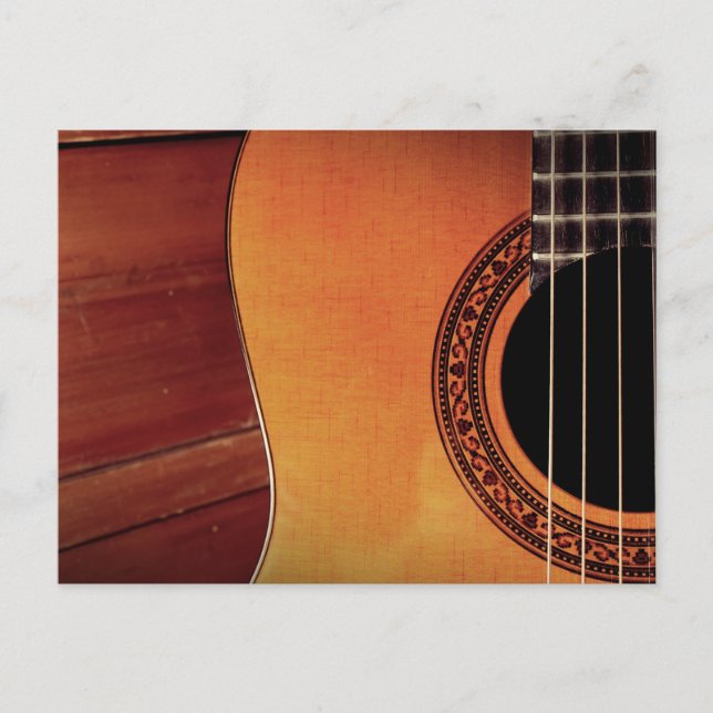 Akustikgitarre Postkarte (Vorderseite)