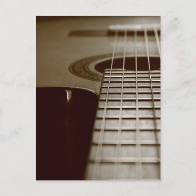 Akustikgitarre Postkarte (Vorderseite)
