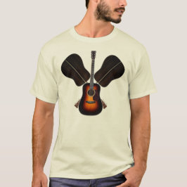 Akustikgitarre-Reihen-Shirt T-Shirt