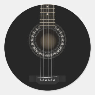 Akustikgitarre Runder Aufkleber