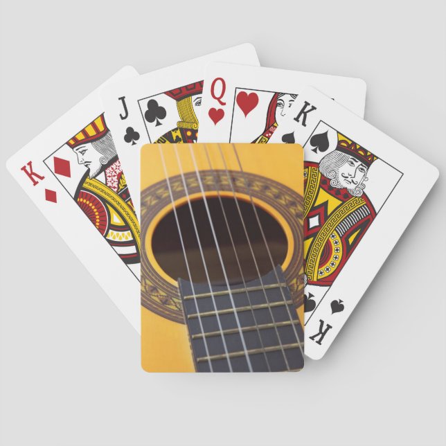 Akustikgitarre Spielkarten (Rückseite)
