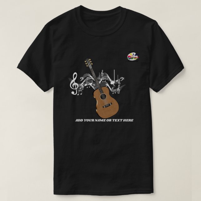 Akustikgitarre T-Shirt (Design vorne)
