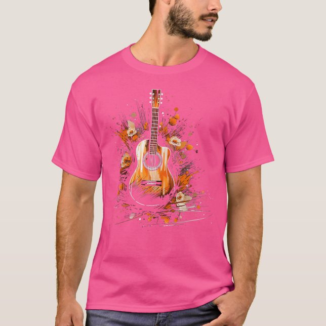 Akustikgitarre T-Shirt (Vorderseite)