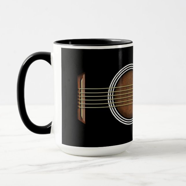 Akustikgitarre-Tasse - Mongram Tasse (Links)