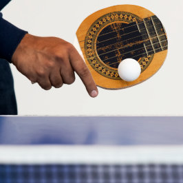 Akustikgitarre Tischtennis Schläger