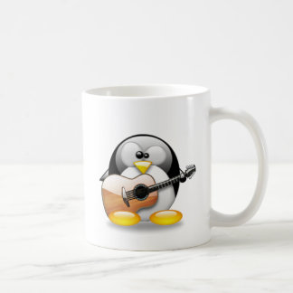 Akustikgitarre Tux (Linux Tux) Kaffeetasse